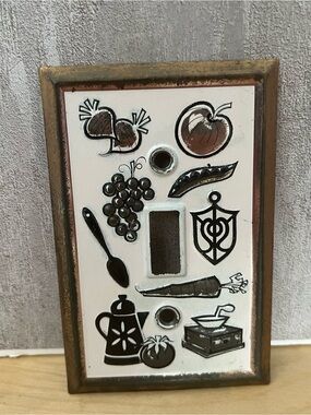 Vintage Metal American Tack and Hardware Light Switch Plate Cottagecore Kitchen